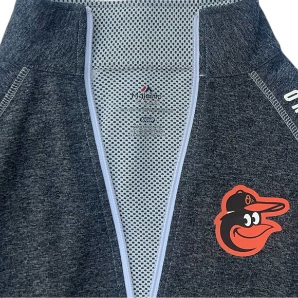 Majestic Baltimore Orioles Gray Full Zip Jacket - Picture 9 of 11
